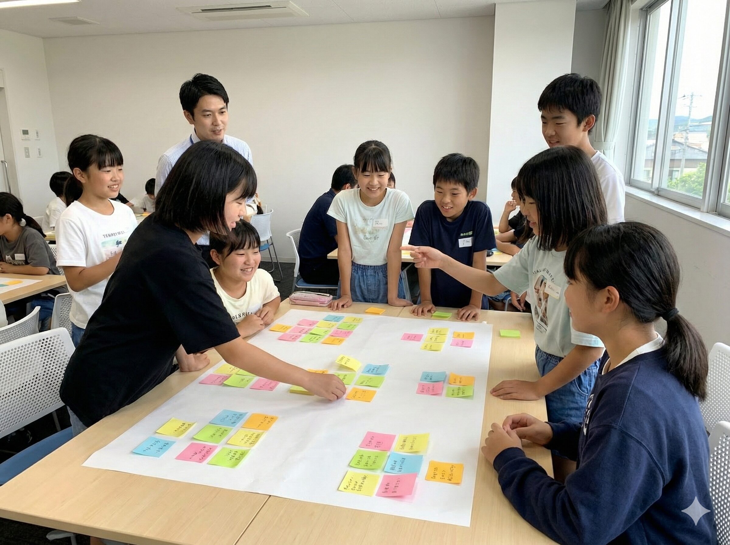 博報堂も採用する思考整理術・KJ法の実践風景